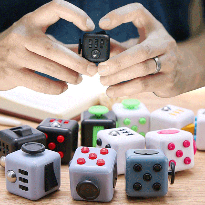 Cross-border decompression cube new exotic toy Fidget cube adult decompression artifact game dice wholesale