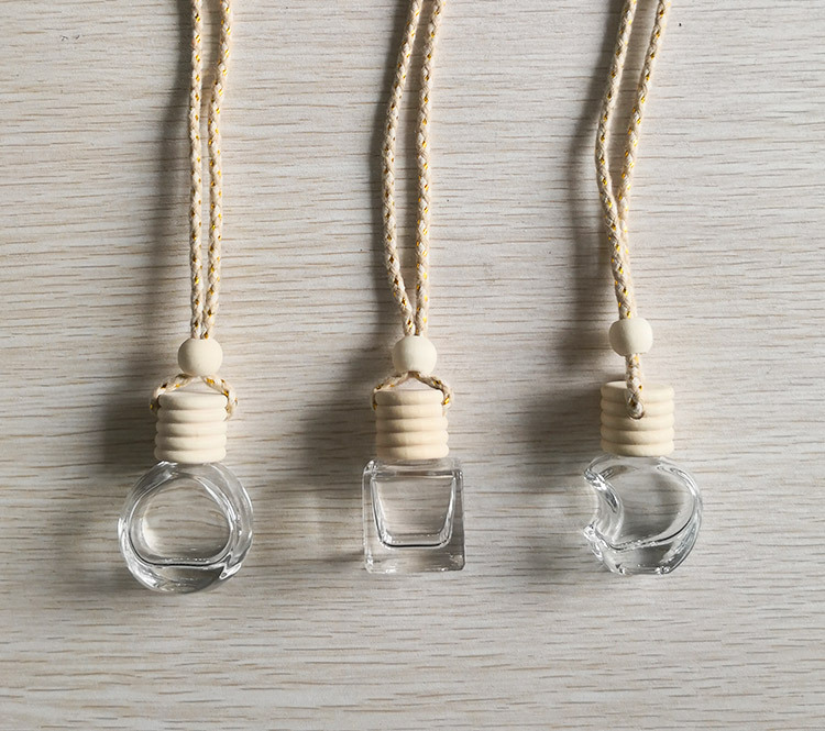 Bouteille de parfum de voiture, bouteille d'aromathérapie de voiture vide, pendentif de voiture créatif, pendentif de parfum suspendu, pendentif d'huile essentielle de voiture_voghion.com