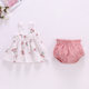2024 Baby Summer Skirt suit Girl Baby Clothes 0-2 Years Old Baby Plaid Slip Skirt Two-piece Set