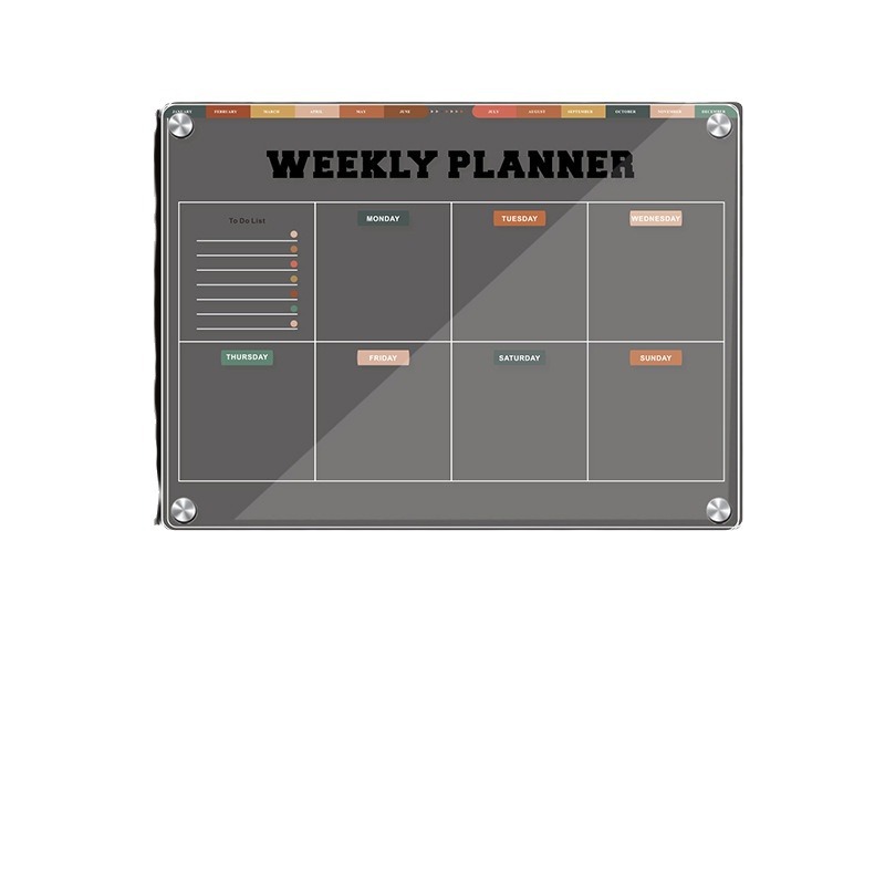 Three-dimensional magnetic transparent Alec board dry cleaning board note Board Message Board monthly schedule magnetic refrigerator stickers