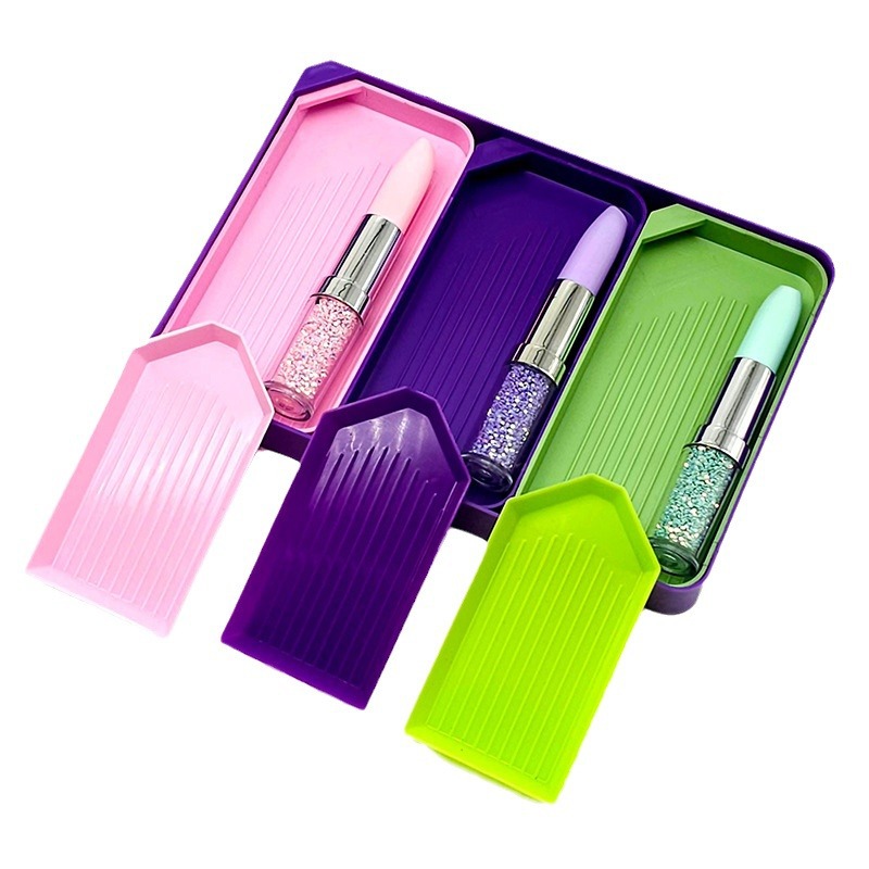 New Diamond painting lipstick point drill pen suit sticking Diamond Cross Stitch Kit funnel point drill plate clay accessories