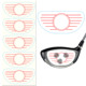 Wooden stickers 125 stickers red