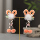 Plush rabbit ears orange-1 pair