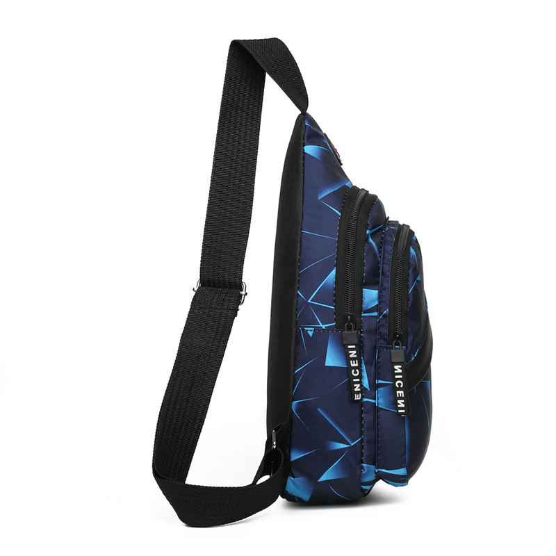 Cross-border Casual Small Chest Bag Men's Oxford Cloth Oblique Bag Men's Multi-layer All-match Large Capacity Shoulder Bag Foreign Trade