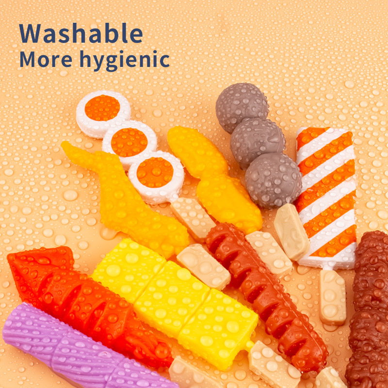 Foreign trade cross-border hot sale simulation food barbecue BBQ toys children play house kitchen barbecue skewers suit wholesale