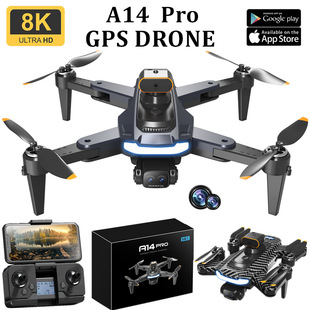 Cross-border New A14 Brushless GPS UAV Intelligent Obstacle Avoidance Folding Quadcopter Foreign Trade Remote Control Aircraft