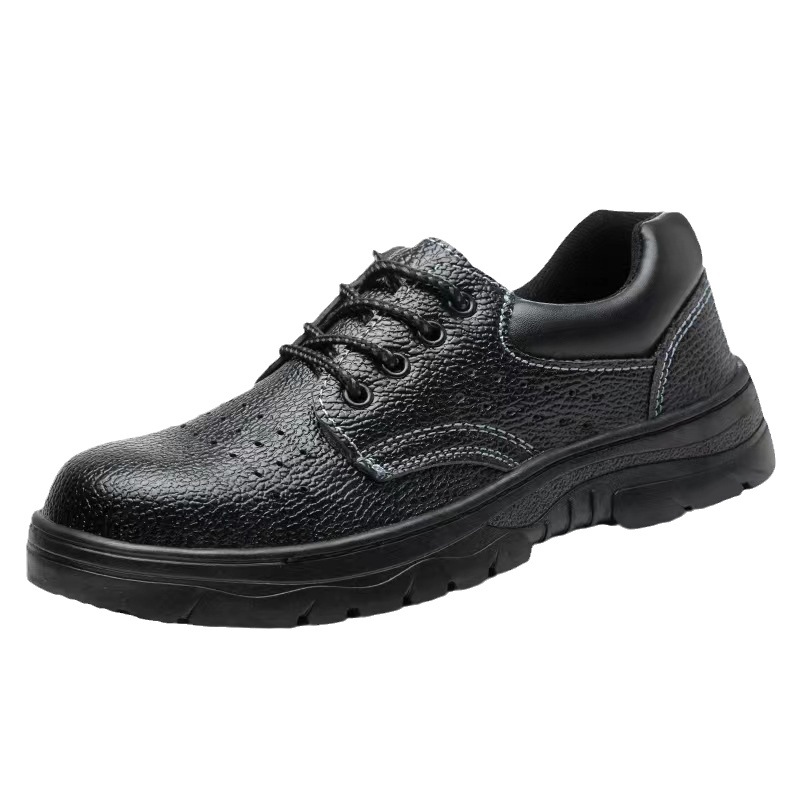 Safety Shoes Men's Breathable Low-top Anti-smashing Anti-piercing Steel Toe Safety Shoes Four Seasons Safety Protection Work Shoes