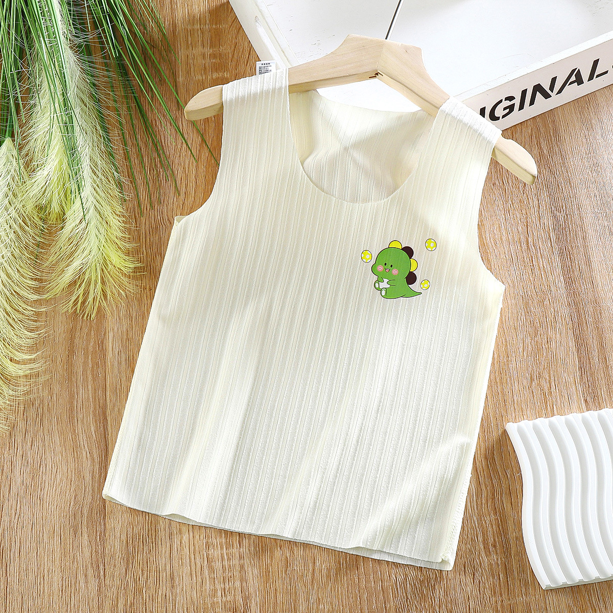 Factory summer new children's boneless vest Korean style children's sling baby vest boys and girls bottoming shirt