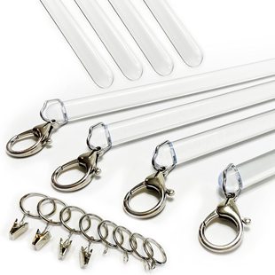 Curtain Rod for Hotel Engineering Curtain Track Hand Rod Manual Push and Pull Roman Rod Acrylic Hand Rod