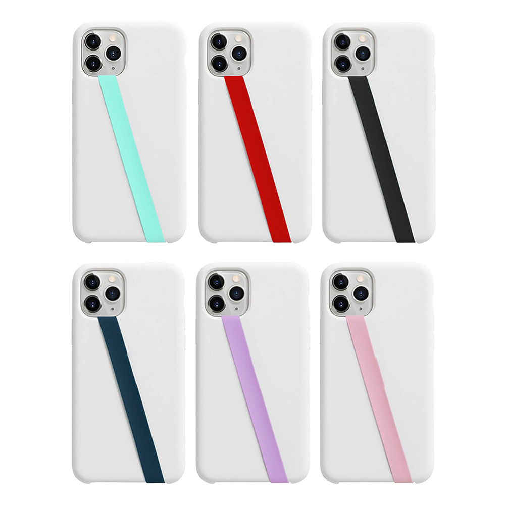 2023 modern simple creative silicone mobile phone strap mobile phone case wrist strap drop-resistant elastic rope