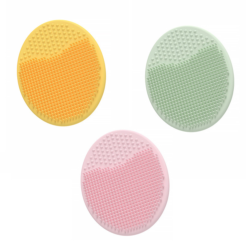 Newborn Baby Shampoo Brush Head Scaling Artifact Toddler Baby Silicone Shampoo Brush Fat Removal Brush Bathing Supplies