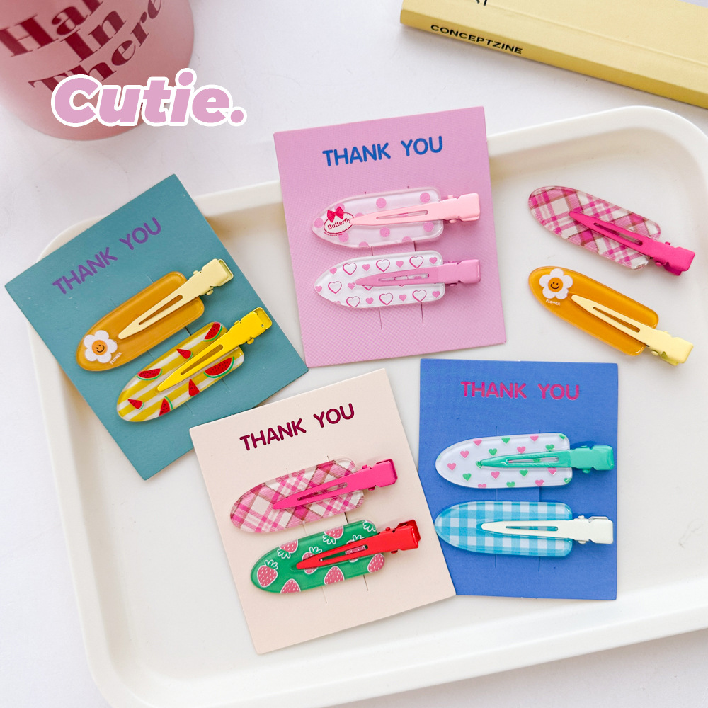 Sweet love wave point strawberry fruit seamless side bangs broken hairpin girl heart to send girlfriends wholesale new_voghion.com