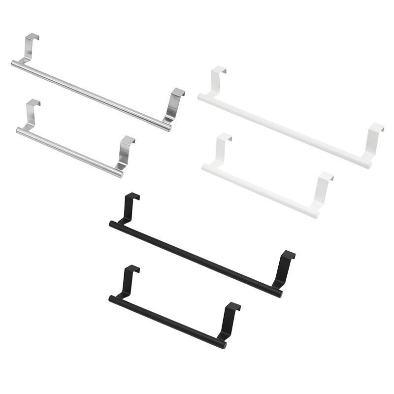 Spot Hanging Stainless Steel Single-pole Towel Rack Punch-free Cabinet Door Back-type Rag Rack Towel Bar Cabinet Door Hanging