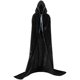 Black Halloween Cloak Medium Thick Cloak Hooded Velvet Coat Funny Coat Stage Coat Coat Coat