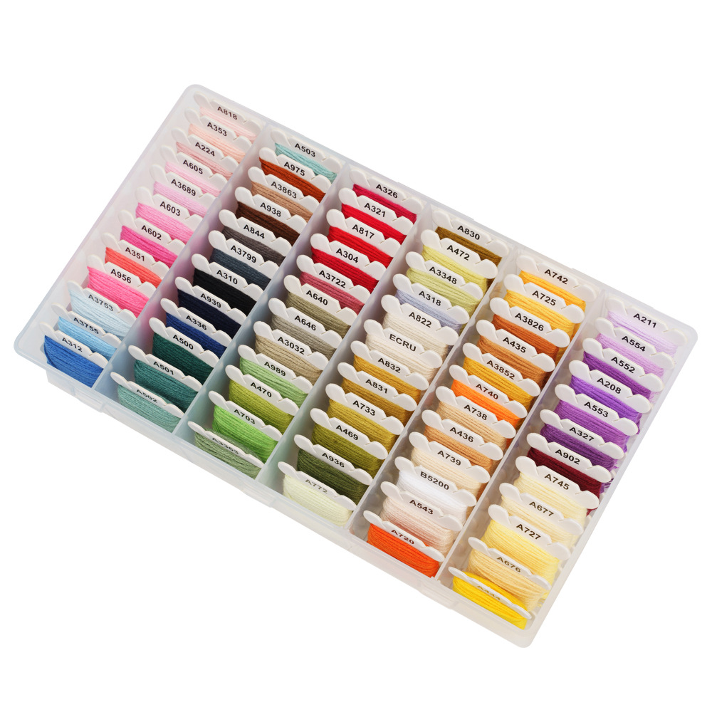 Hand embroidery DIY embroidery cross stitch embroidery weaving embroidery thread 4 meters 8 meters source factory hand accessories