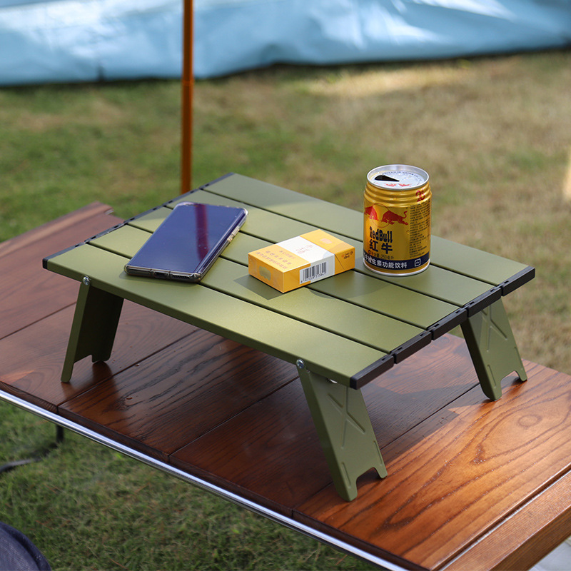Outdoor ultra-light portable mini aluminum alloy table super small folding leisure table tent camping table tea table tea table