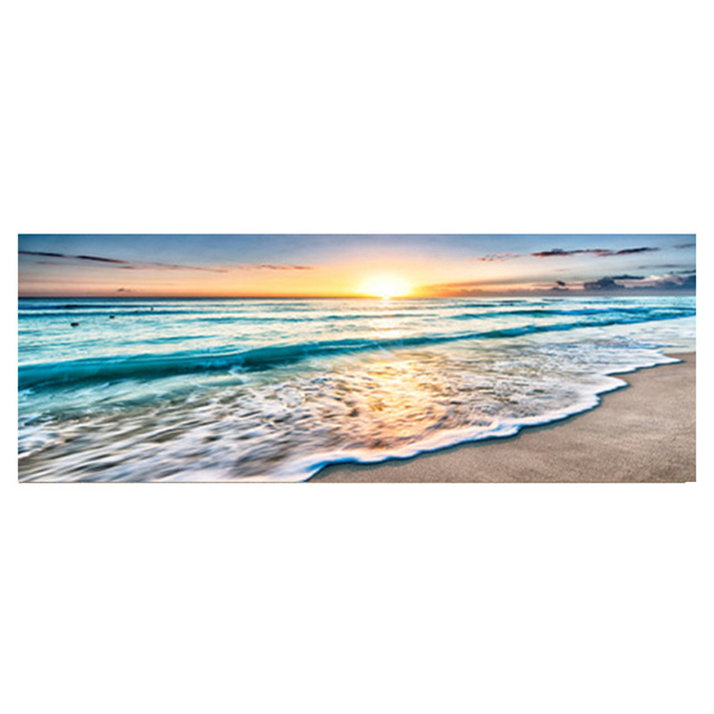 Single Natural Golden Beach Sunset Home Hotel Hotel Hotel Simple Decorative Painting Background Wall Bedside Hanging Painting