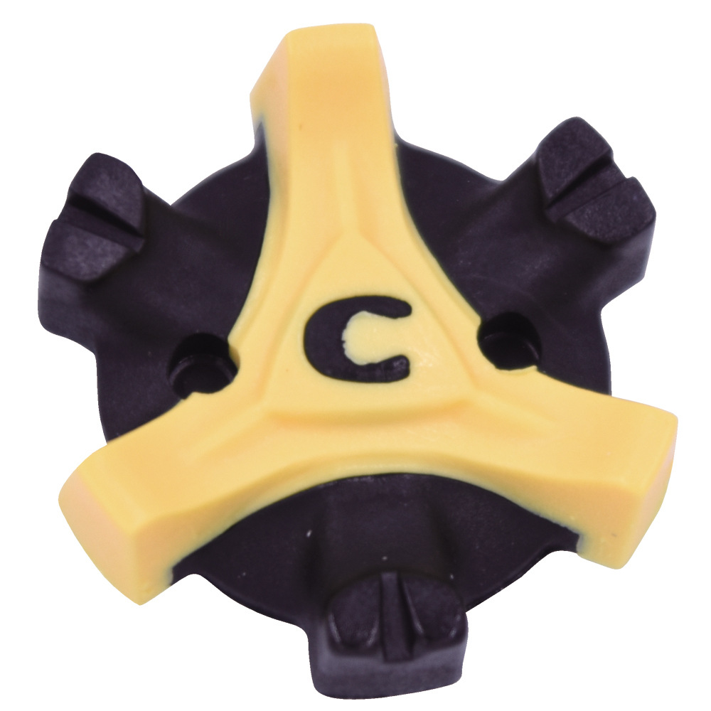 Factory wholesale golf shoe nail TPR screw head shoe nail Black yellow shoe nail golf shoe accessories