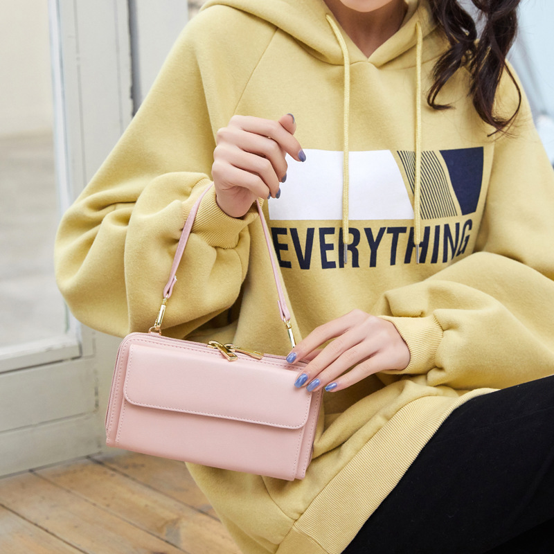 Cross-border Touch Screen Mobile Phone Bag Crossbody Small Bag 2023 New RFID Anti-theft Brush Wallet Women's Long All-match Women's Bag