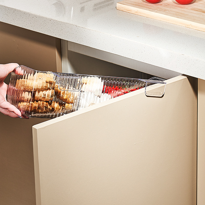 Onion, ginger and garlic storage basket kitchen sub-format ginger and garlic storage rack wall-mounted plastic wrap seasoning bottle storage rack