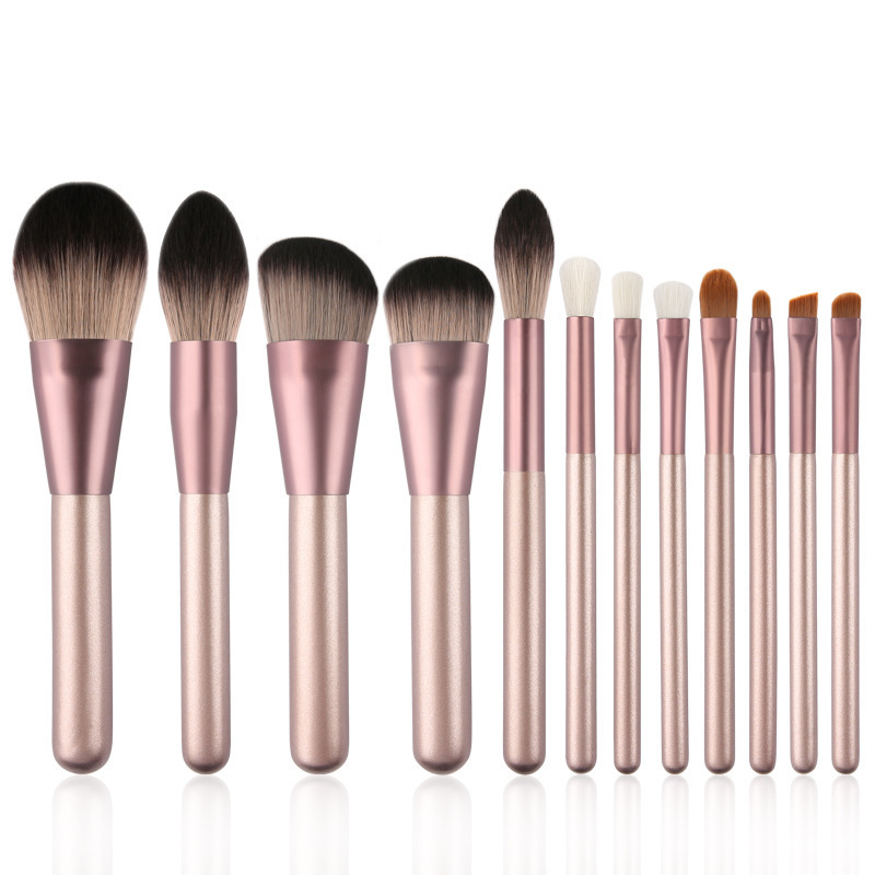 12 small grape makeup brush set, complete set of microcrystalline silk blush contour brush, beauty tools, Cangzhou loose powder brush set