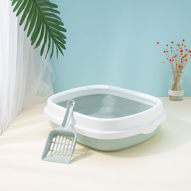 Pet semi-closed cat litter box large thick cat toilet to send cat litter shovel pet cleaning supplies cat litter box wholesale