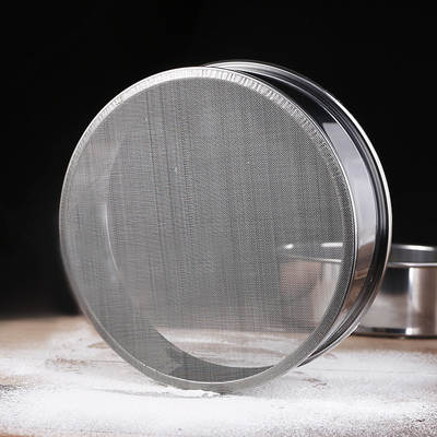 Factory direct stainless steel flour sieve round surface Luo filter 40 mesh filter mesh leakage corn sieve kitchen baking