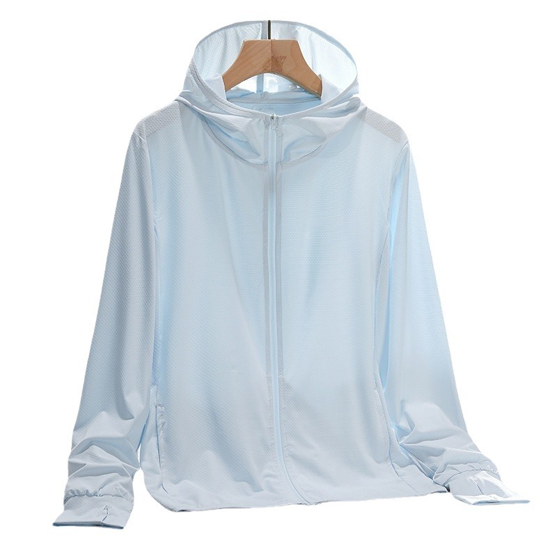 UPF50 + anti-ultraviolet sunscreen clothing women's 2022 new summer breathable ice silk fishing sunscreen clothing men's thin coat