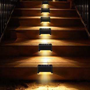 Solar stair light polycrystalline silicon LED railing light decoration outdoor wall balcony fence light black luminous light
