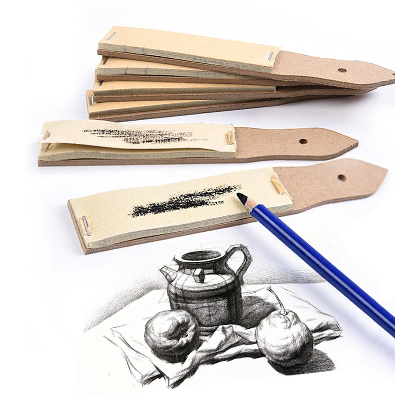 Art Sketch Pencil Sandboard Painting Charcoal Pen Polished Tip Sandpaper Pink Paper Pen Polished Tip Sandboard