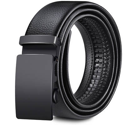 [Factory direct sales] men's belt soft leather automatic buckle casual all-match jeans belt men's belt wholesale