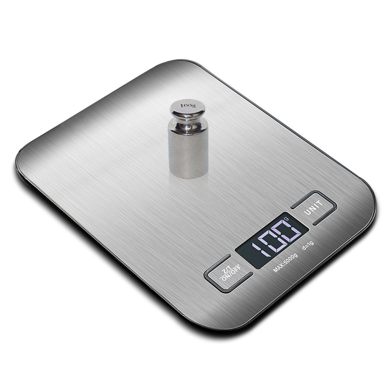 High precision stainless steel kitchen electronic scale backlit LCD display food scale weighing baking scale wholesale