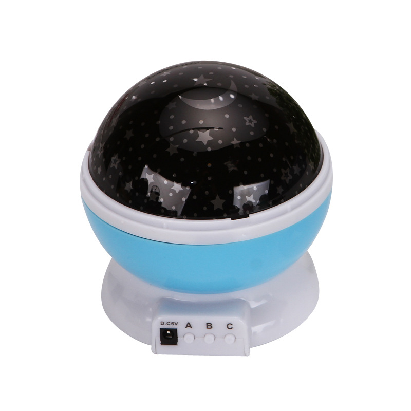 Mini Rotating Star Projection Lamp Colorful Night Light Spherical Christmas Gift Children's Indoor Sleeping Lamp Foreign Trade Lamp