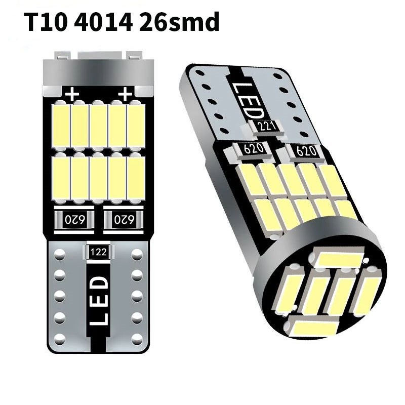 (2) ڵ LED  ǥõ T10 4014 26SMD ڵ  ڵ  W5W  Ʈ ȣ  