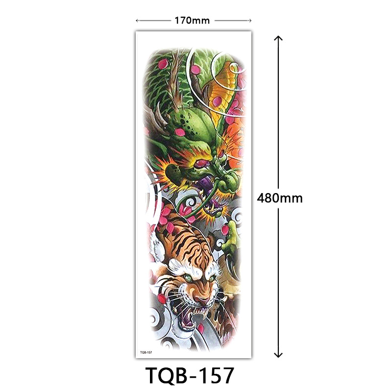 Cross-border supply full arm tattoo stickers waterproof full arm large picture tattoo stickers flower arm tattoo stickers tattoo