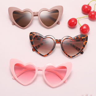 Fashion New Love Children's Sunglasses Personalized Candy Color Baby Sunglasses Boys and Girls Fashion Trendy Sunglasses