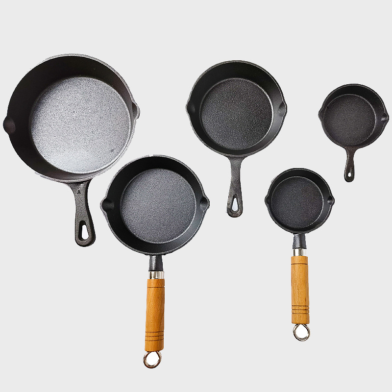 Cast Iron Pan Pan Mini Fried Egg Pan Non-stick Pan Egg Dumplings Artifact Oil Dumplings Small Pan Factory Direct Sales Large Cong