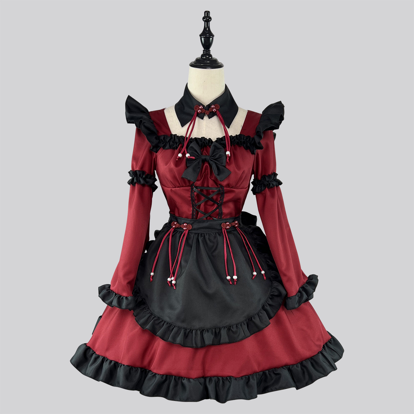 New Original ~ Chinese style gothic little devil Lolita maid costume dress anime COS costume performance