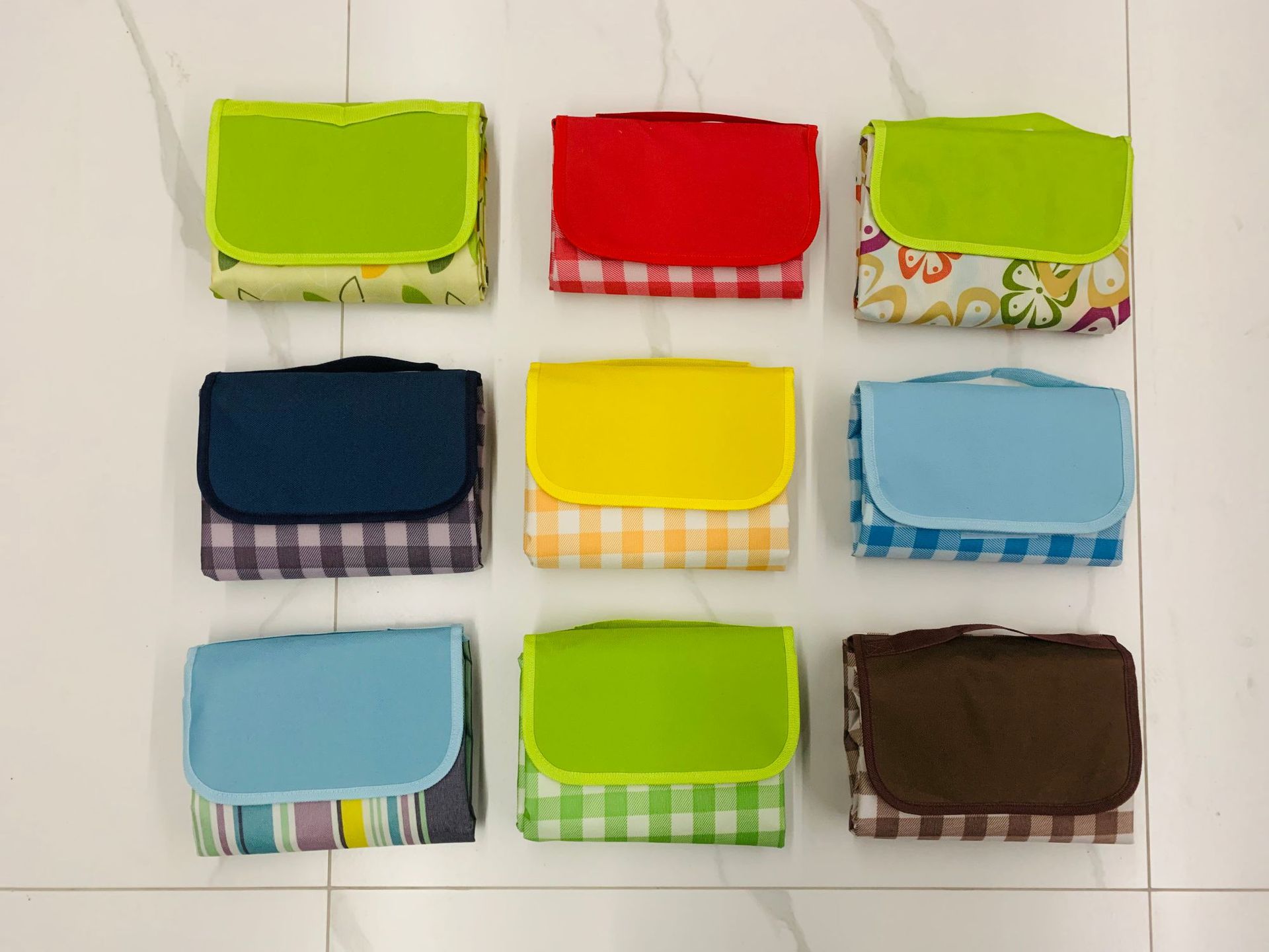 Picnic mat printed LOGO spot Oxford cloth outdoor picnic cloth waterproof picnic blanket moisture-proof mat beach mat wholesale