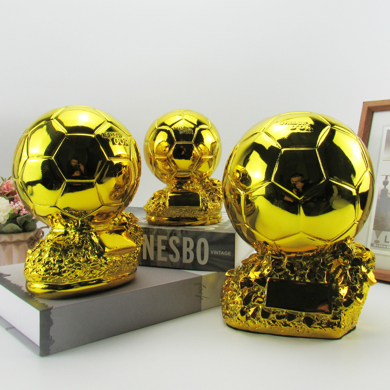 Golden Globe Trophy Football Shooter Engraved Gift Lottery Shop Bar Decorations Fans Souvenir Manufacturers