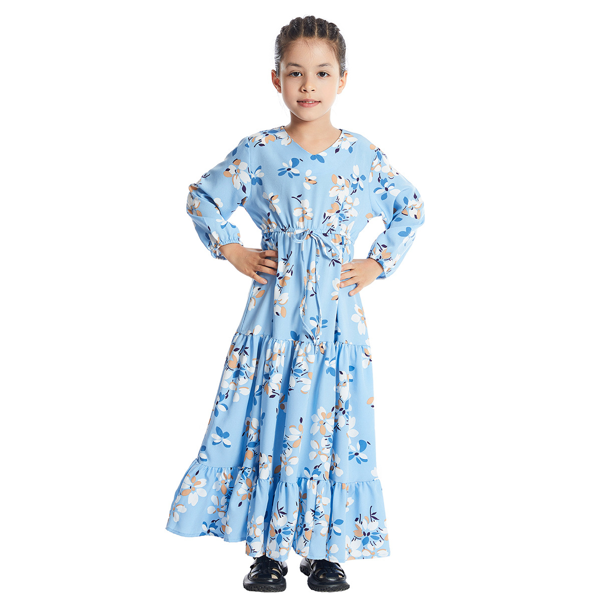 Factory spot Southeast Asian girls floral dress TH621, Amazon AliExpress EBAY shrimp skin hot sale