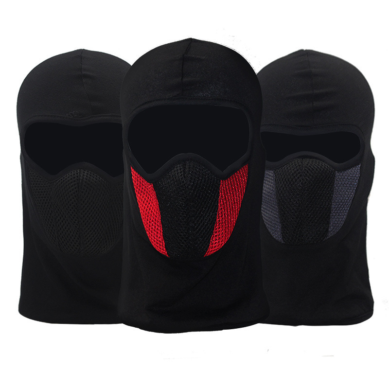 Four seasons riding mask motorcycle warm head cover outdoor ski mask filter head cover breathable net head cover wholesale