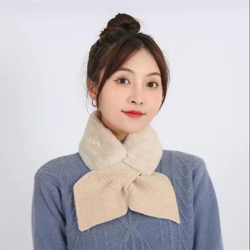 韓国版秋冬天は、ウサギの毛を厚くした純色の毛羽立ちをしています。|undefined