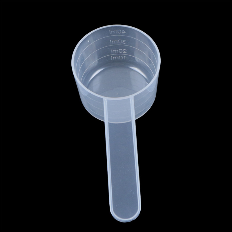 20g g measuring spoon flat spoon measuring spoon 40ml ml plastic spoon quantitative spoon transparent spoon liquid powder spoon