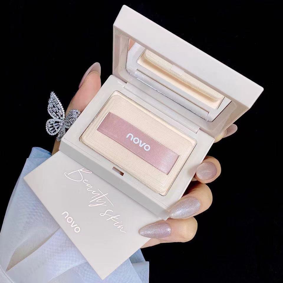 NOVO powder cake oil control makeup lasting waterproof dry and wet dual-purpose concealer honey powder ladies domestic Li Jiaqi recommended