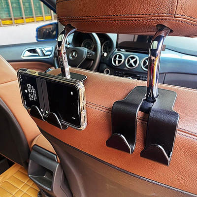 Car hidden creative new seat back Hook car multifunctional rear car mobile phone bracket hook