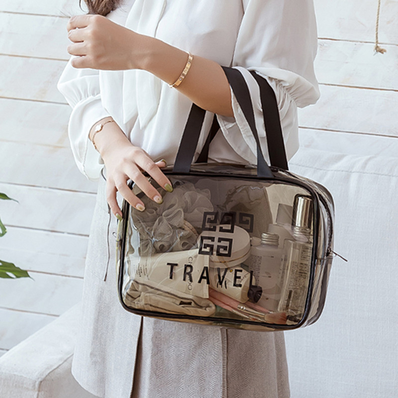 Transparent Cosmetic Bag PVC Toiletry Bag Travel Toiletry suit Storage Bag Waterproof Toiletry Bag Storage Bag Cosmetic Bag
