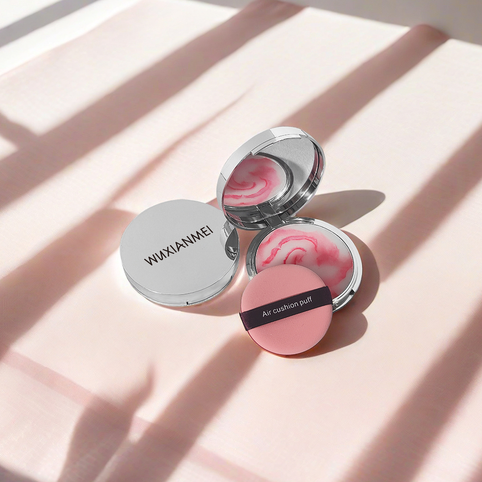 Cross-border explosions blue sky cloud powder cake oil control makeup matte powder cake frozen delicate skin-friendly natural makeup jelly powder cake