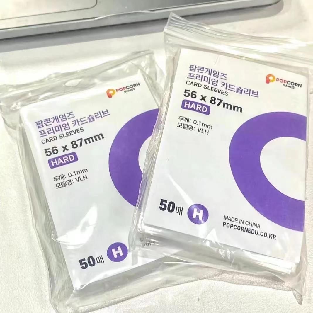 South Korea Popcorn Card Film Three-inch Album Small Card Card Cover High Permeability No-scratch Card 20 Silk Flat Mouth Small Card Transparent Card Film