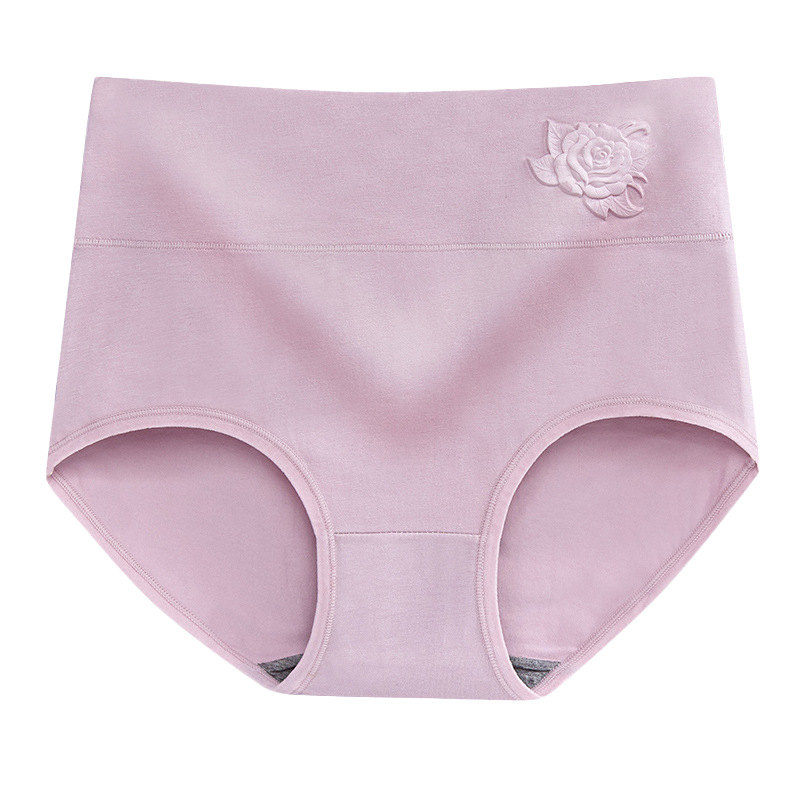 Graphene antibacterial pure cotton women's underwear high waist belly contracting postpartum plus size hip lifting antibacterial pants female worker factory direct sales